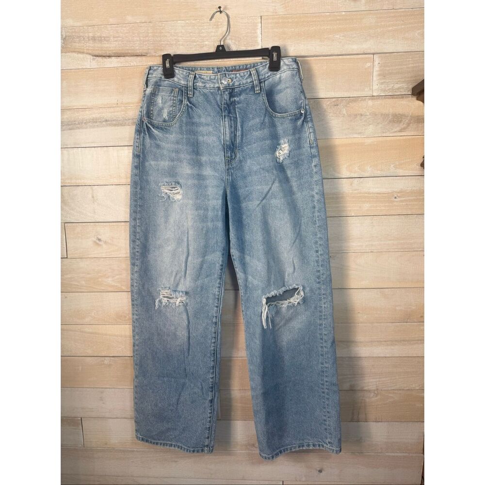 Pilcro by Anthropologie Vintage Straight Crop Jeans Size 30